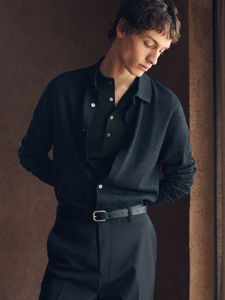 メリノウールシャツ